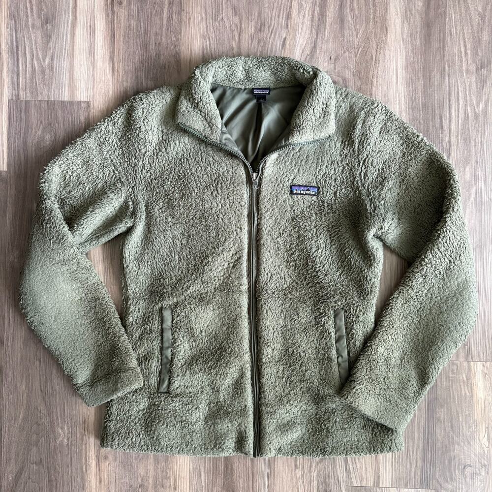 Patagonia Los Gatos Full Zip Fleece Jacket Women's Size M Green STY25211 Worn